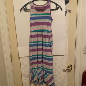striped/multi colored child size 7/8 dress